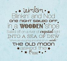 Winkin Blinkin and Nod – 2:3 – Blue by Janelle Wourms