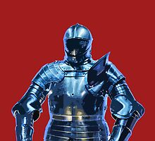 Blue Knight Stencil by dapedwa