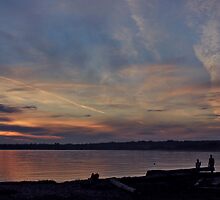 Jet Stream Sunset by Rod Raglin