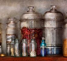Pharmacy - Mysterious pebbles, powders and liquids by Mike Savad