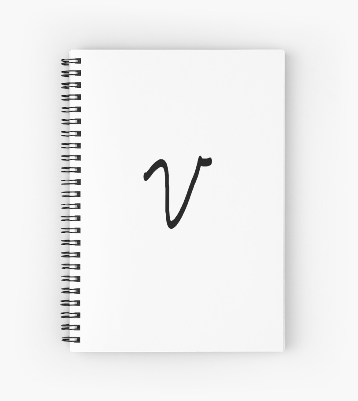Worksheet V Cursive bts v cursive spiral notebooks by 95line redbubble 95line