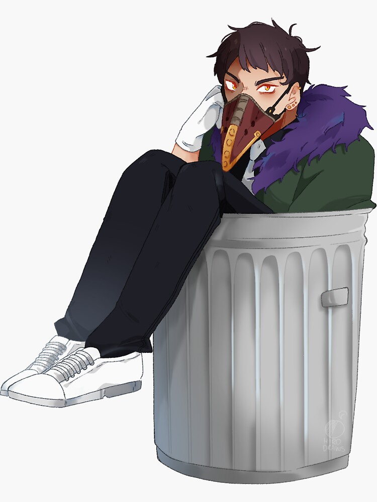 Bnha Overhaul Trash Sticker For Sale By Hir Draws Redbubble