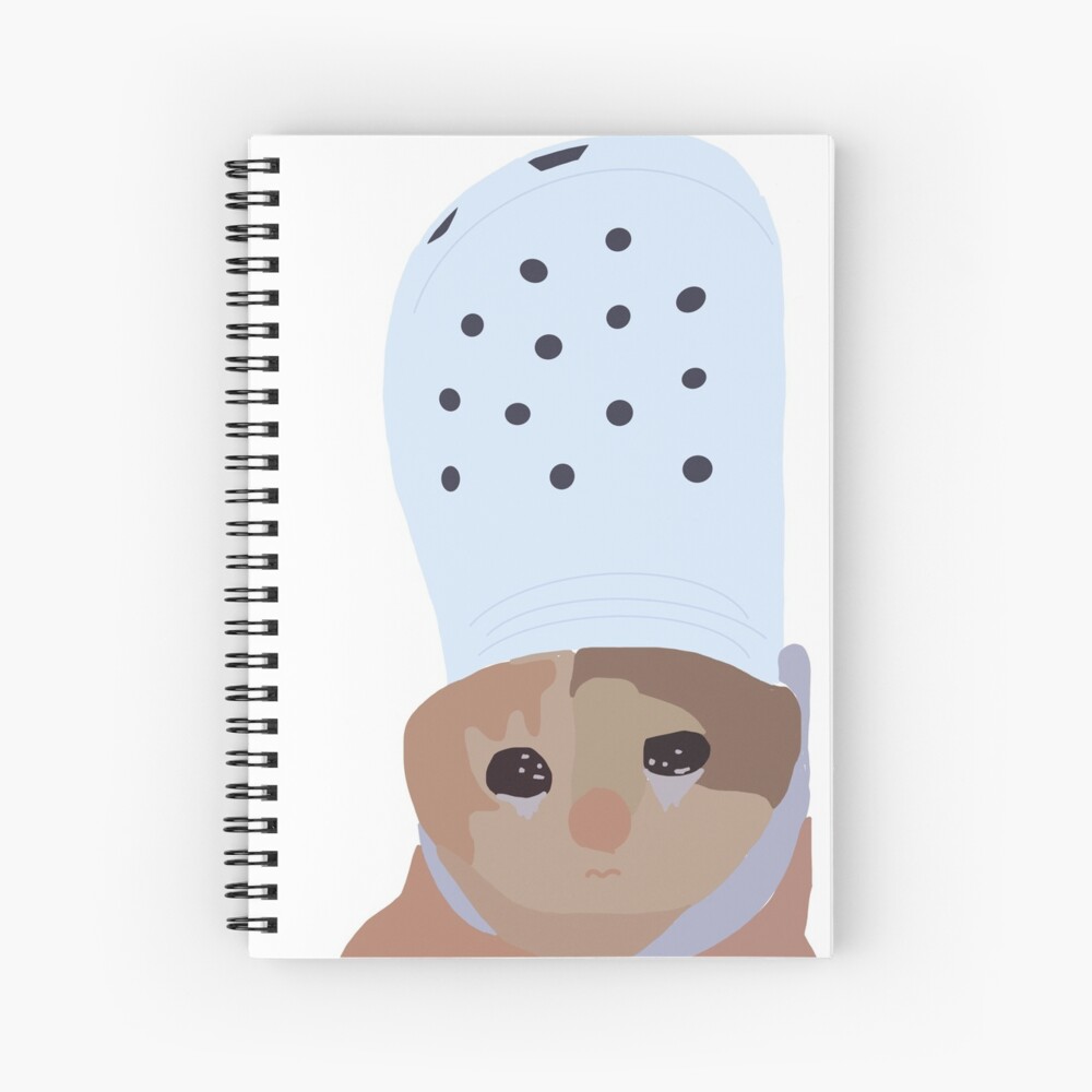 Crying Cat Meme Spiral Notebook For Sale By Lauurajaane Redbubble