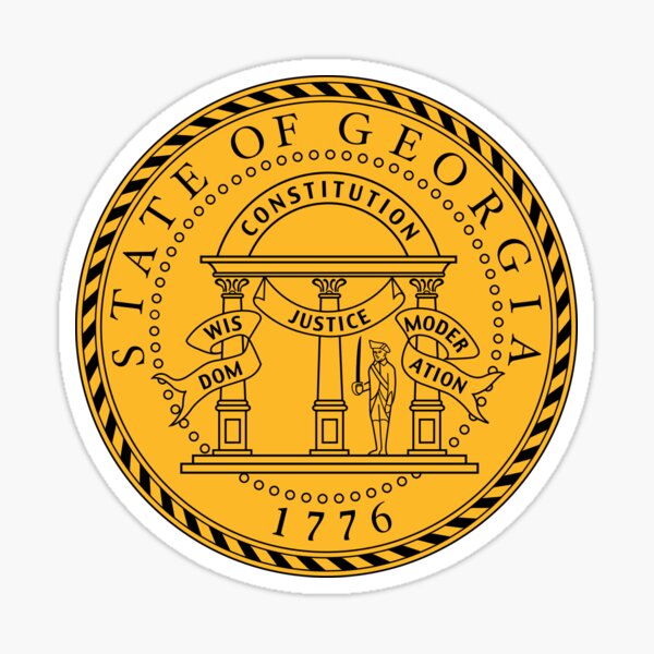 Georgia Seal Sticker For Sale By Awesomemasks Redbubble