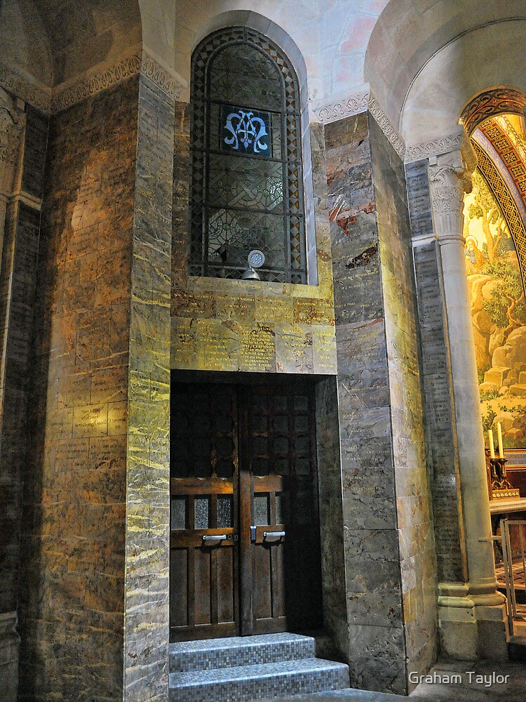 Lámina fotográfica Dentro de la Basílica del Rosario Lourdes de