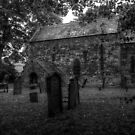 Escomb Saxon Church Monochrome by Andrew Pounder