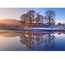 Clearing mist and reflections - River Brathay Photographic Print