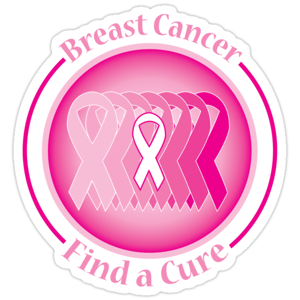 "Breast Cancer. Find a Cure" Stickers by causes Redbubble