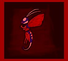 Cloud Bee Red Violet by Christian Howard