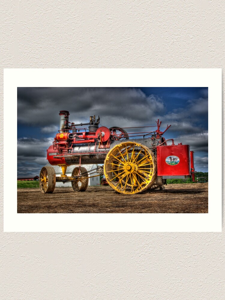 Artistic Russell Steam Traction Engine Art Print By Shellyg61 Redbubble