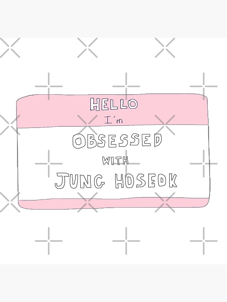 BTS J Hope Jung Hoseok Name Tag Poster By SerendipitousMT Redbubble