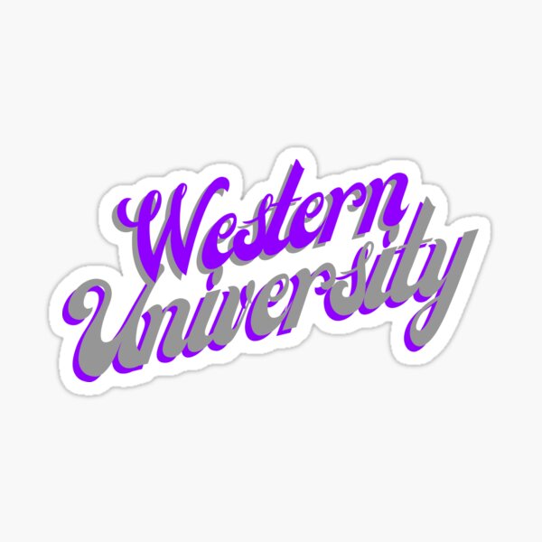 Western University Sticker For Sale By Jreiken Redbubble