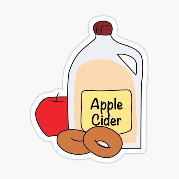 Cider And Donuts Sticker For Sale By 328Create Redbubble