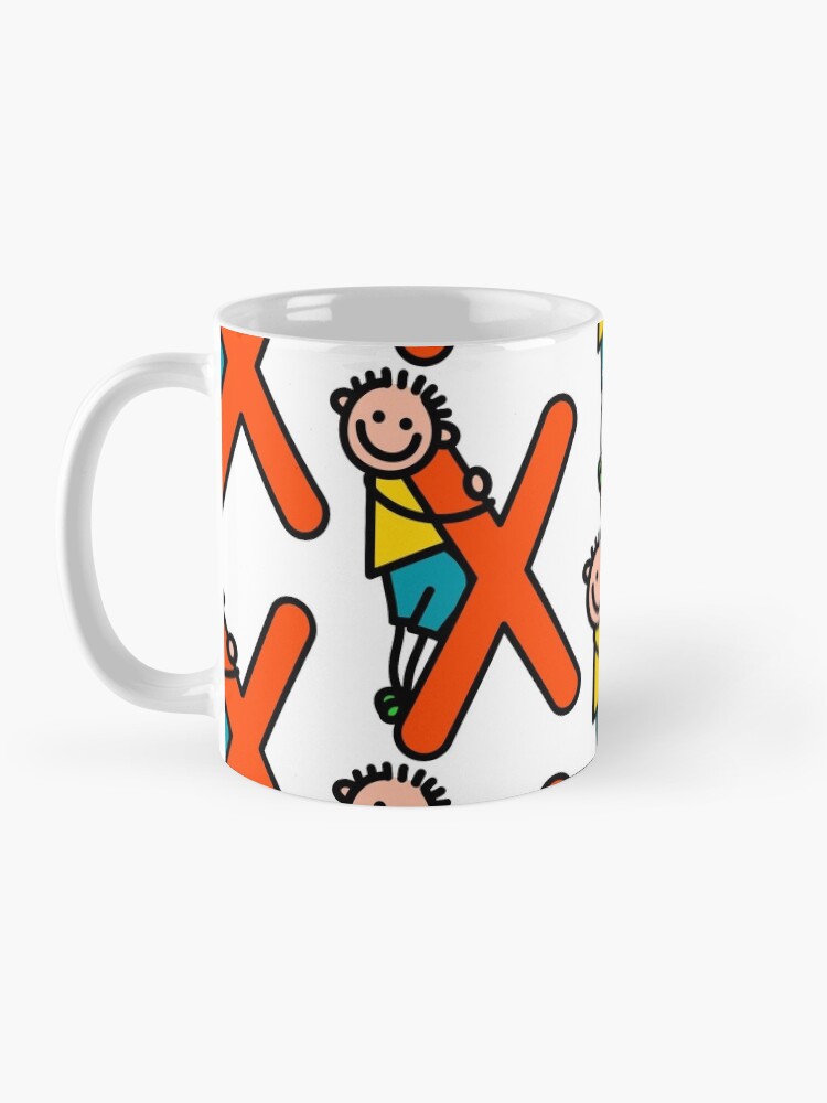 Taza Letra X Para Ni Os Alfabeto Personaje De Dibujos Animados