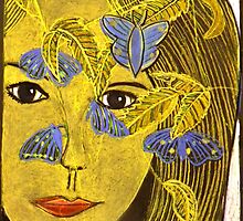 The Blue Butterfly by Belinda "BillyLee" NYE (Printmaker)