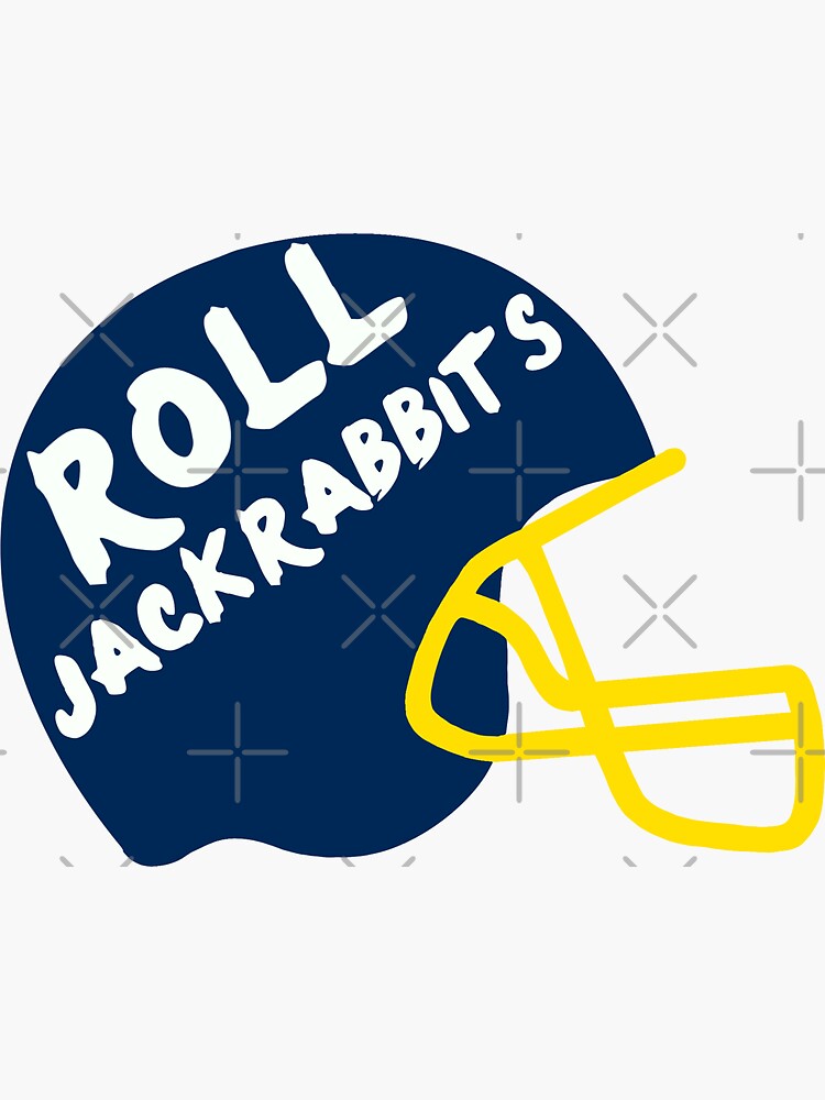 Roll Jackrabbits Sdsu Helmet Sticker For Sale By Ehalverson