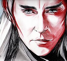 Lee Pace as Thranduil, sanguine by jos2507