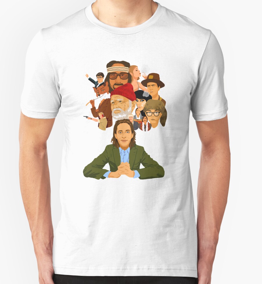 wes anderson movie t shirts