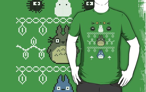 totoro christmas shirt