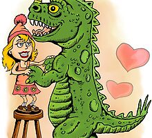 Refrigerator Door Series 3: Madeline's Dino Dancing by ZugArt