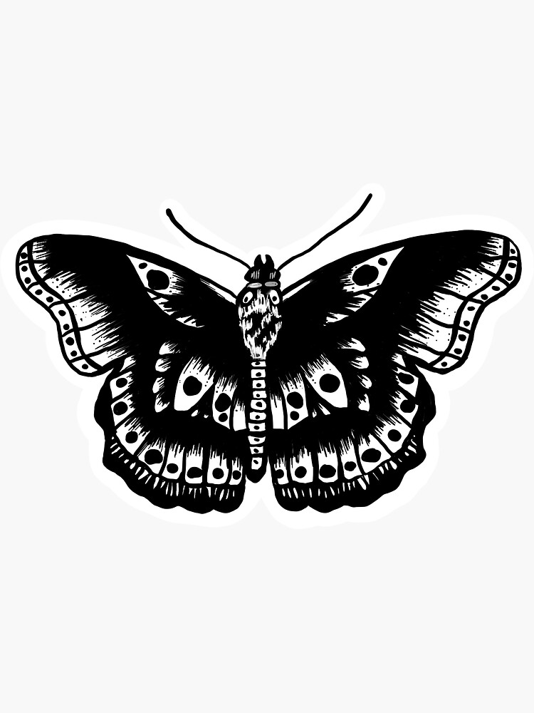 Harry Styles Butterfly Tattoo Sticker For Sale By DeepBluDesigns