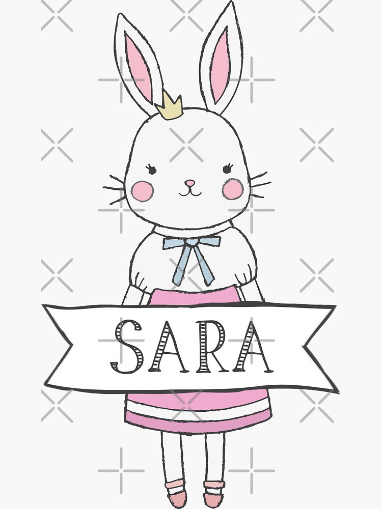 Sara Sticker By A Personalised Redbubble