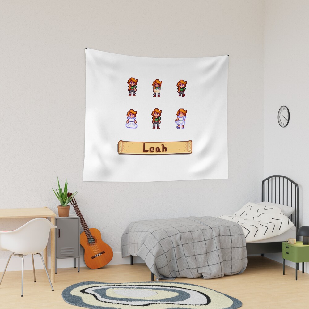 Stardew Valley Sprites Leah Poster For Sale By Kathdvd Redbubble