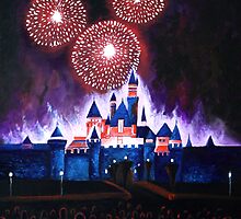 Fireworks over the Castle by ArtbyJoshua