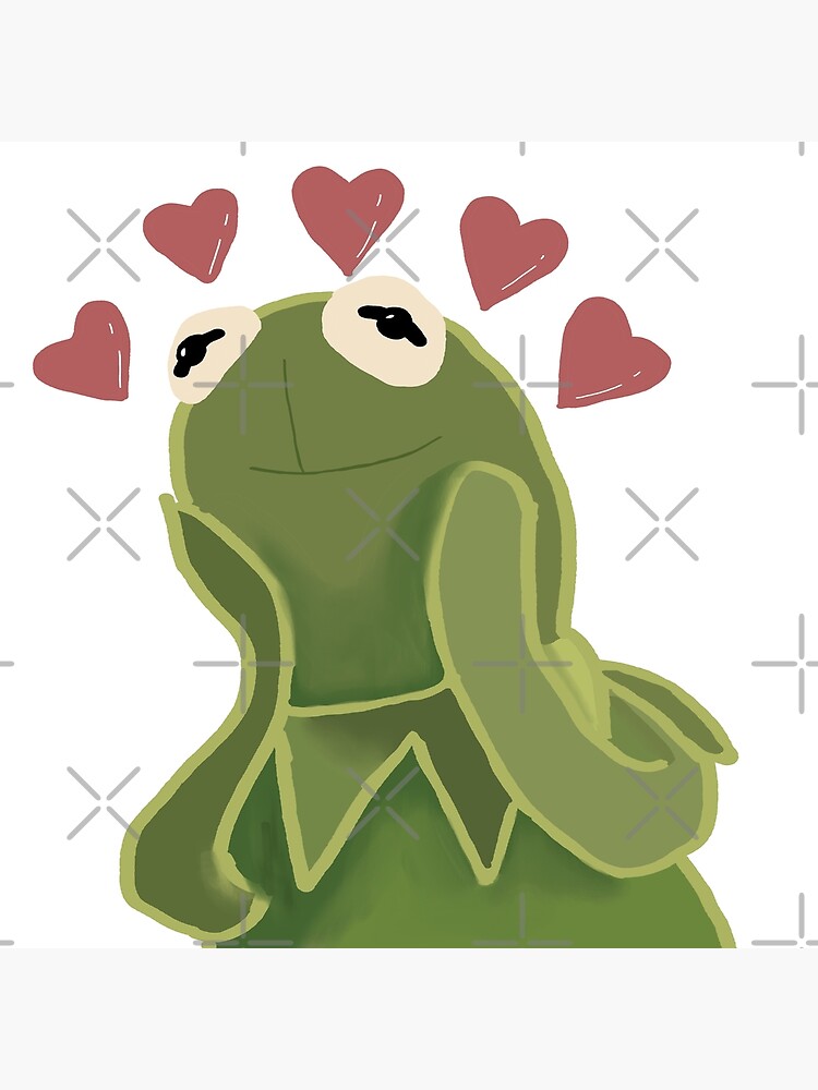 Kermit The Frog In Love Meme Poster For Sale By Lindatrinh