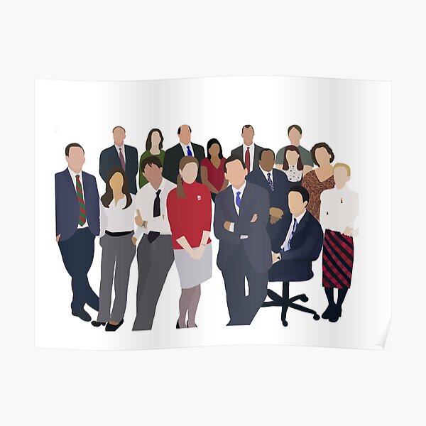 The Office Characters Poster By Dolphin1128 Redbubble