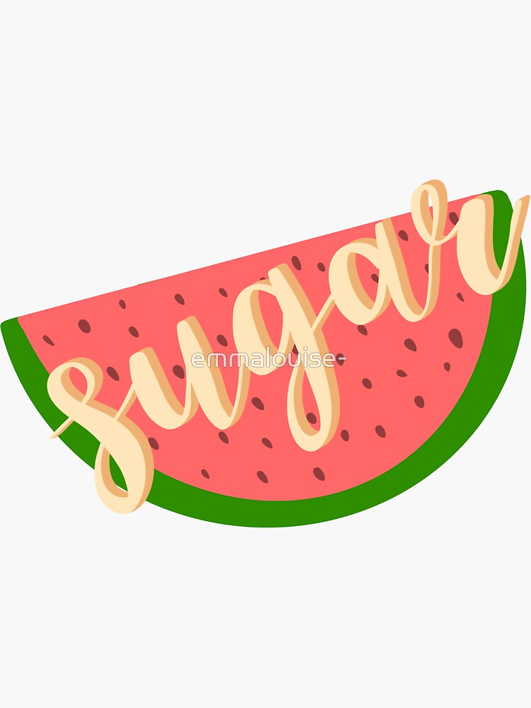 Watermelon Sugar Sticker By Emmalouise Redbubble