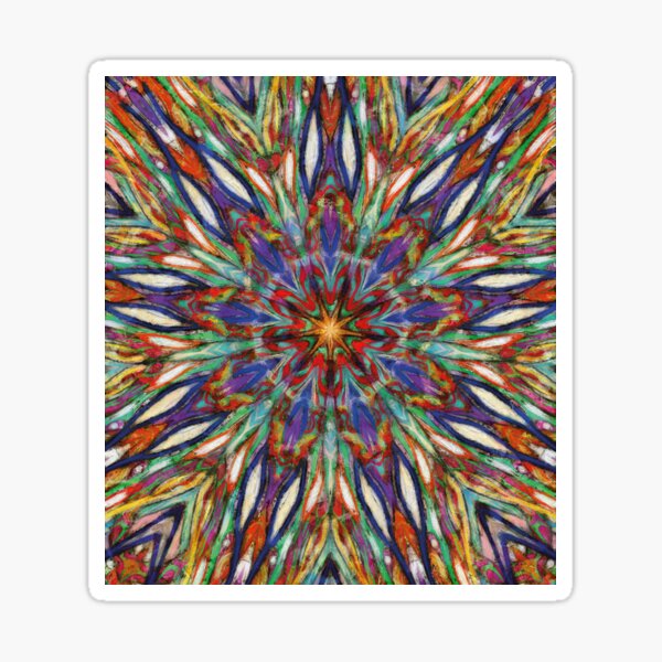 Mandala Sticker For Sale By Ghazal Art Redbubble