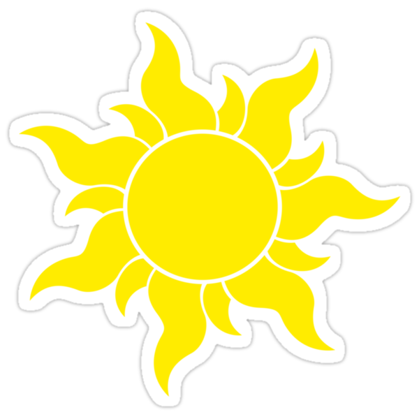 rapunzel sun stickers