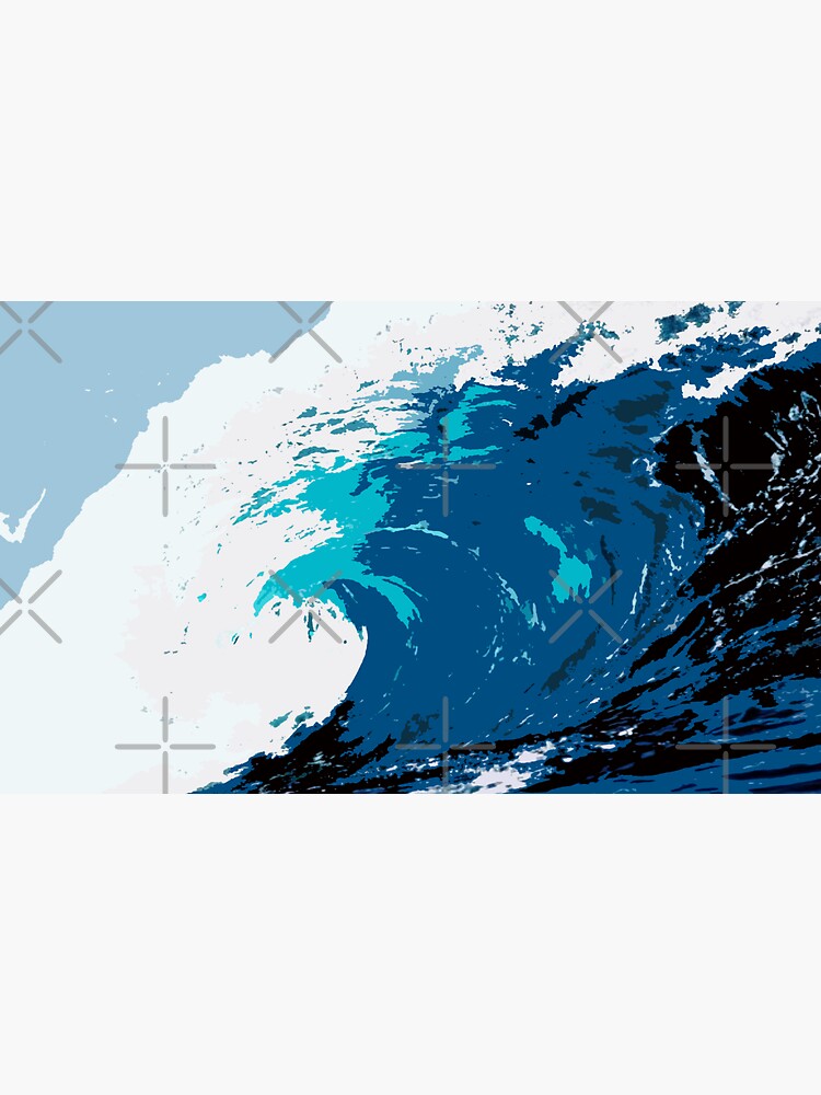 Ocean Wave Sticker For Sale By Hatfieldweir Redbubble