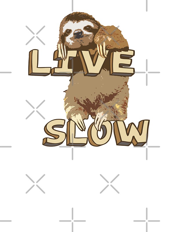 live slow sloth shirt