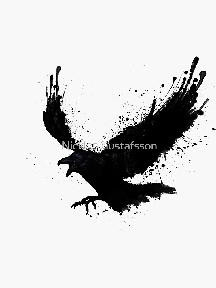 Raven Sticker By Nicklas81 Redbubble