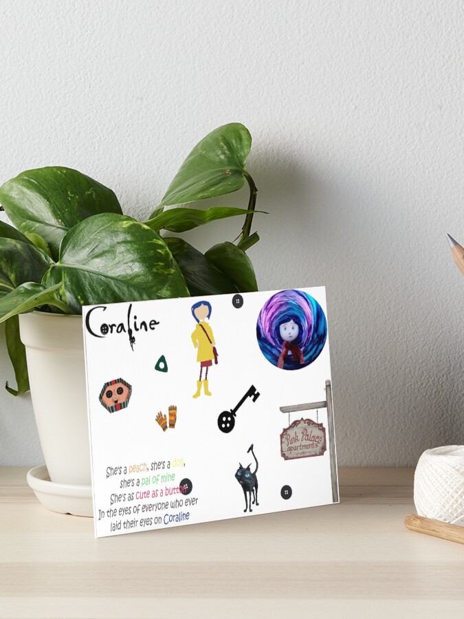 Coraline Pack Art Board Print For Sale By Kool Stickers Redbubble