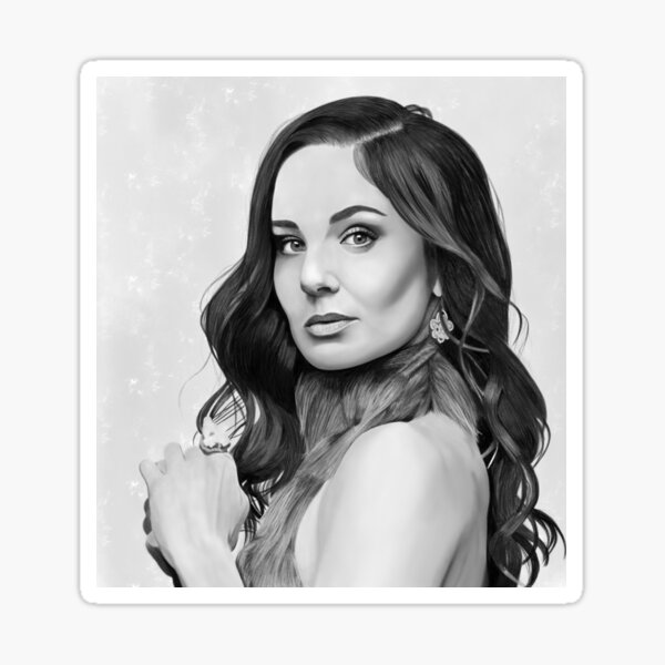 Sarah Wayne Callies Portrait Sticker For Sale By Kelseyb32 Redbubble