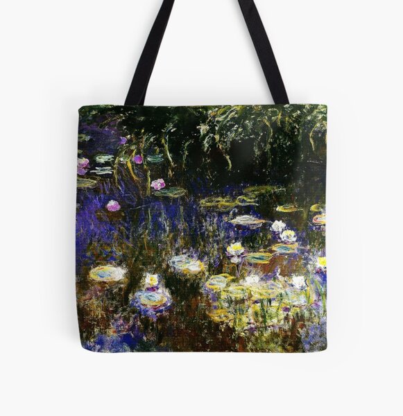 Claude Monet Nymph As Blancs Et Violettes Effet Du Soir Tote Bag