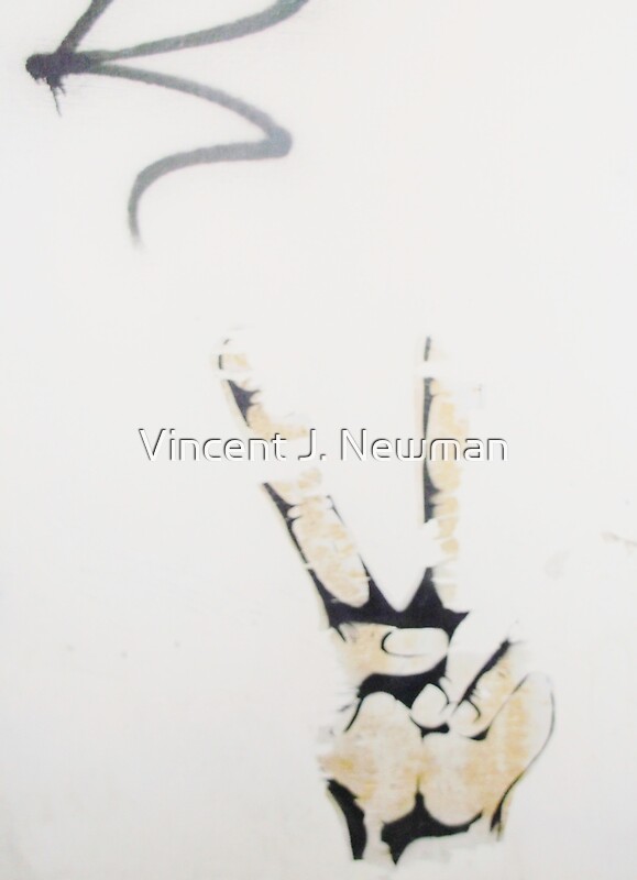 "Throw Up The Peace Sign." Canvas Prints by Vincent J. Newman Redbubble