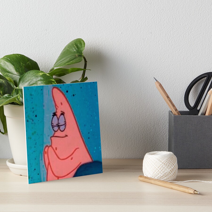 Patrick Star Praying Meme Art Board Print For Sale By Amemestore