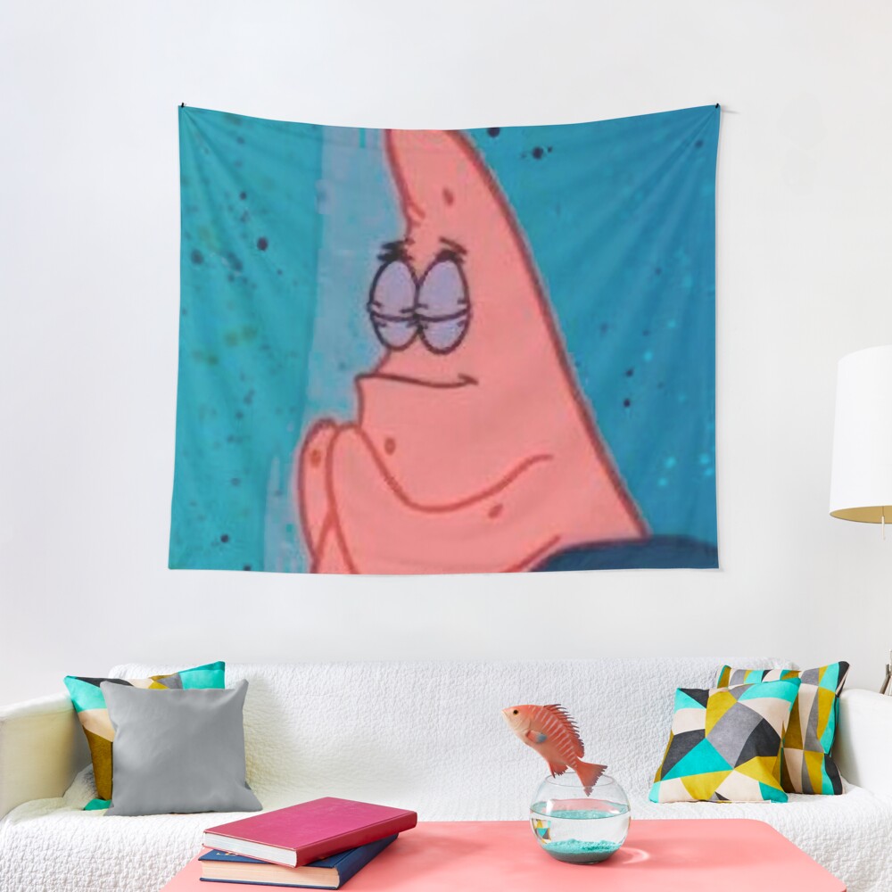 Patrick Star Praying Meme Tapestry For Sale By Amemestore Redbubble