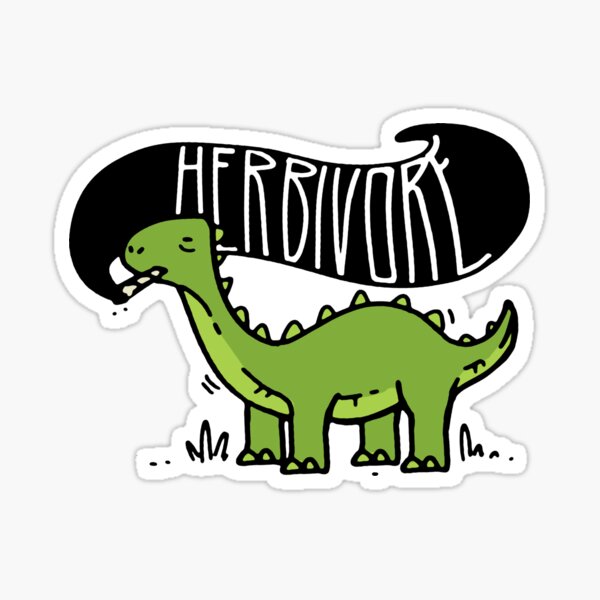 Dinosaur Herbivore Sticker By AleksaDT Redbubble