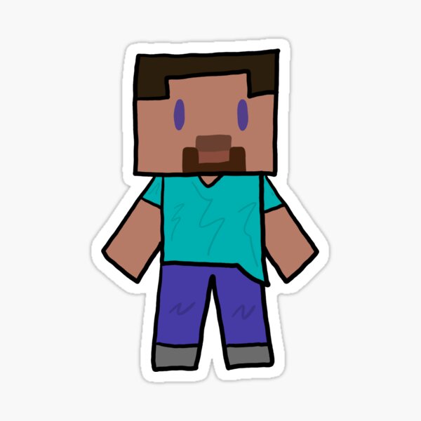 Minecraft Steve Stickers Redbubble