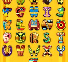 Super Alphabet Poster by Mike Cressy