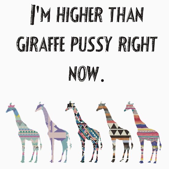 higher than giraffe pussy shirt