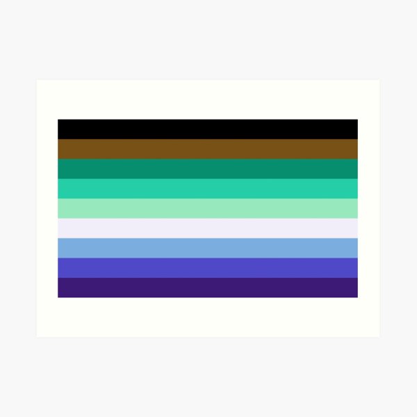 Philly Gay Man Pride Flag Art Print By Gayflagblog Redbubble