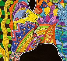The Kiss by Lisa Frances Judd~QuirkyHappyArt