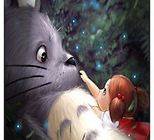 Totoro with Mei by Totorooo