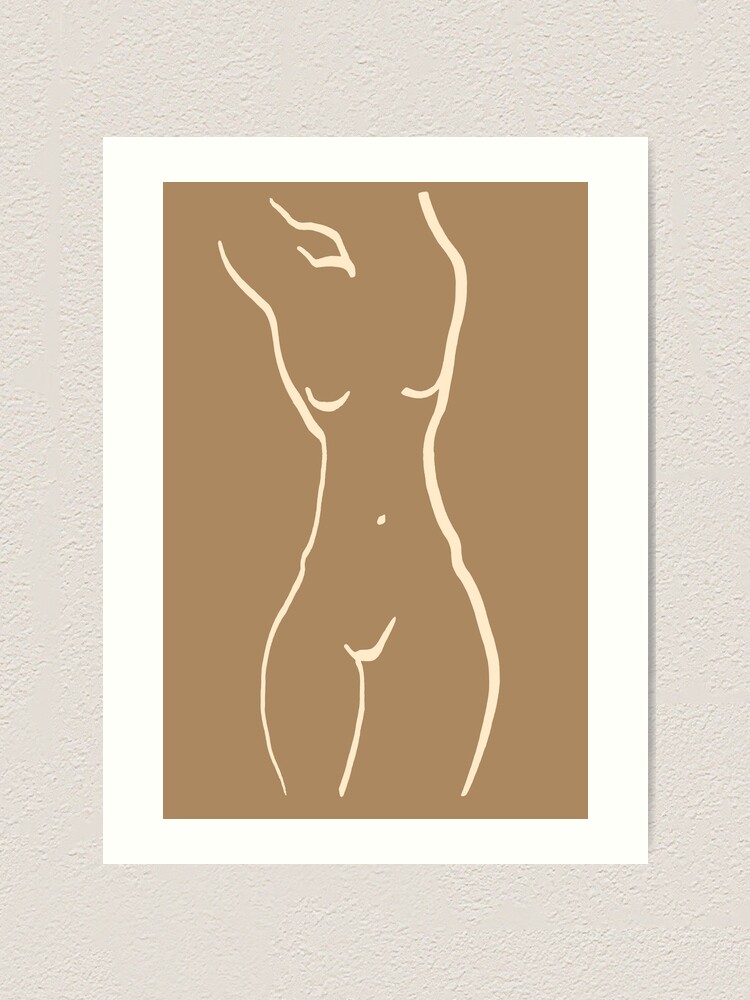 Naked Woman Canvas Erotic Canvas Nude Sketch Female Body Art